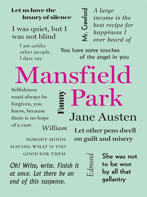 Title details for Mansfield Park by Jane Austen - Available